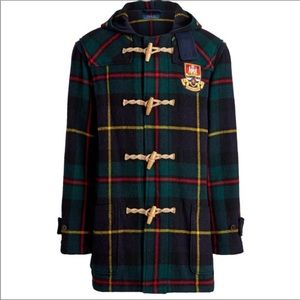 Polo Ralph Lauren Wool Tartan Duffle Coat